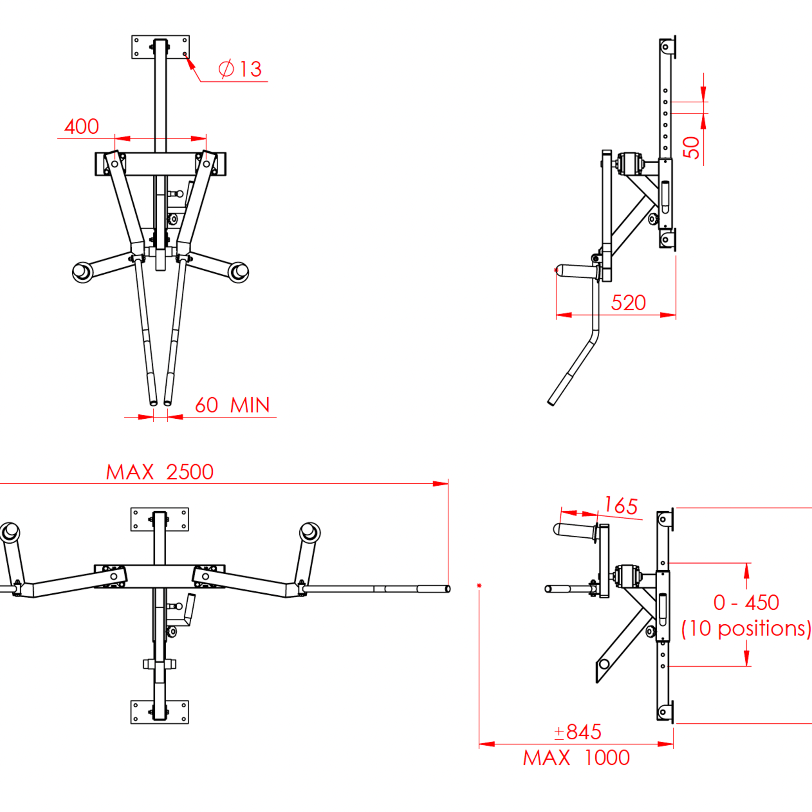 Lateral Shoulder Raise (3P) Plate Loaded -  IN STOCK