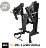 2-in-1: Sitting Chest & Shoulder Press Machine (6AXX2P) with Adjustable Footrest - IN PRODUCTION