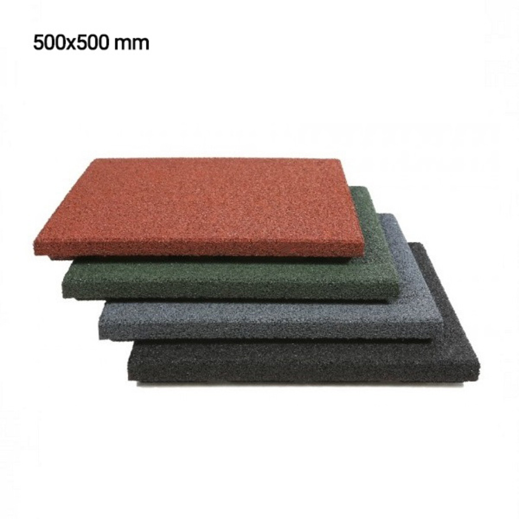 Rubber Tiles Gym Flooring | Red (1 m²)
