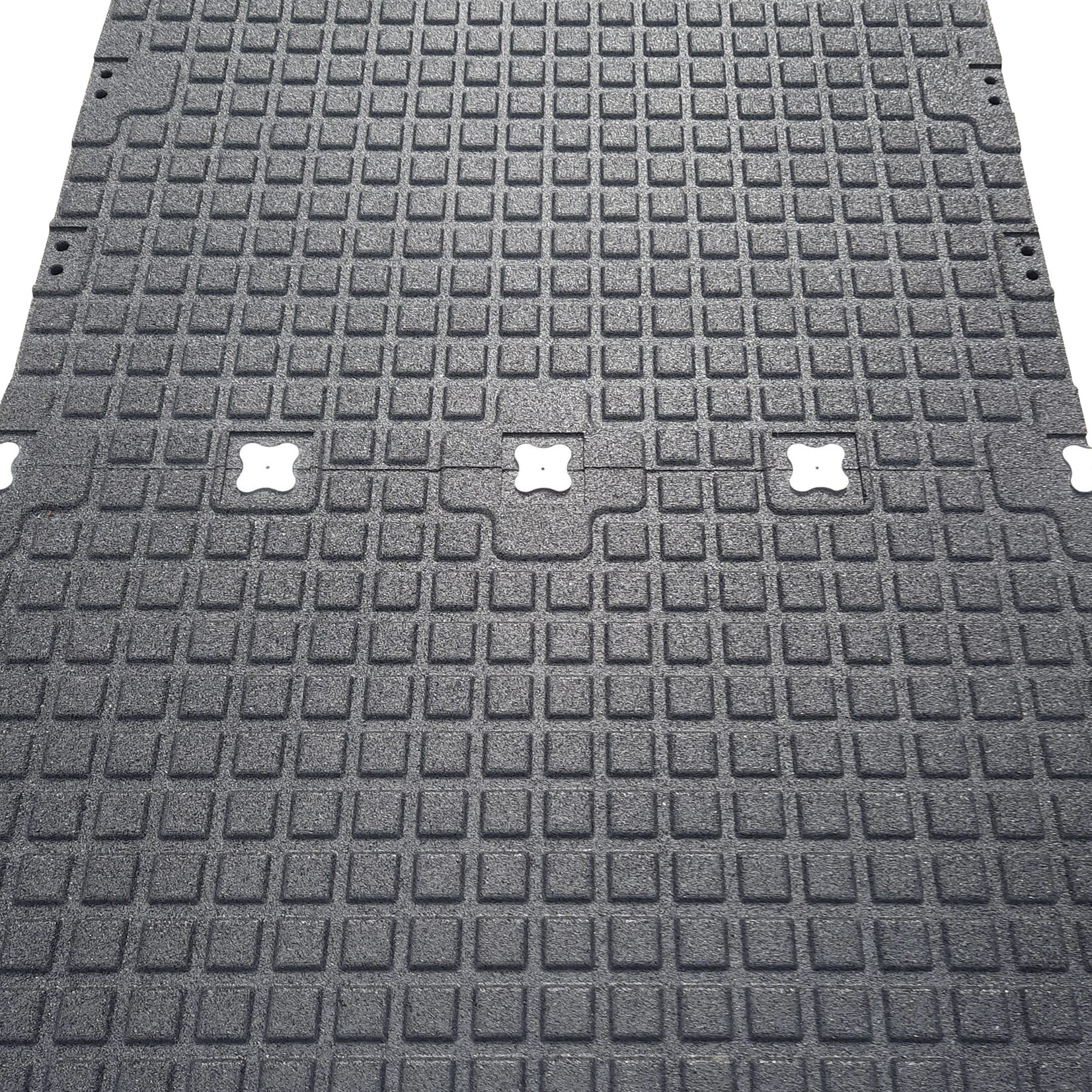 FLX BASE – Gym Flooring Premium-Gummifliesen mit EPDM-Beschichtung | SCHWARZ-WEIß gemustert (1 m²)