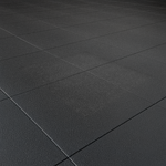 Dalles en caoutchouc pour sol de gym | Noir (1 m²)