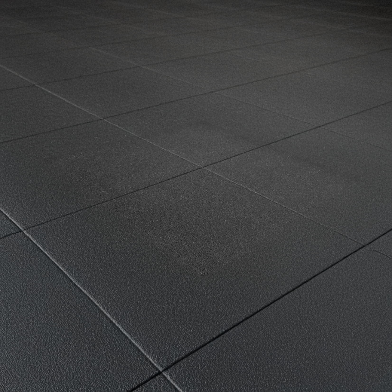 Rubber Tiles Gym Flooring | Black (1 m²)