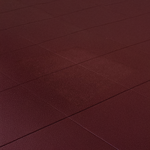 Gummi-Bodenplatten | Rot (1 m²)