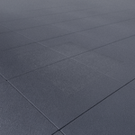 Sol en caoutchouc pour salle de sport | Gris (1 m²)