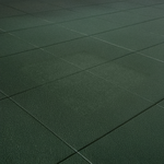 Gummi-Bodenplatten | Grün (1 m²)
