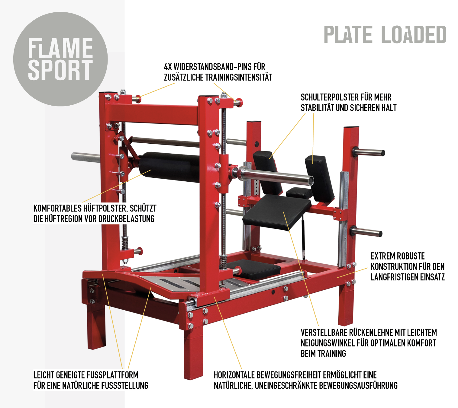16ZY Hip Thrust Machine FLAME SPORT