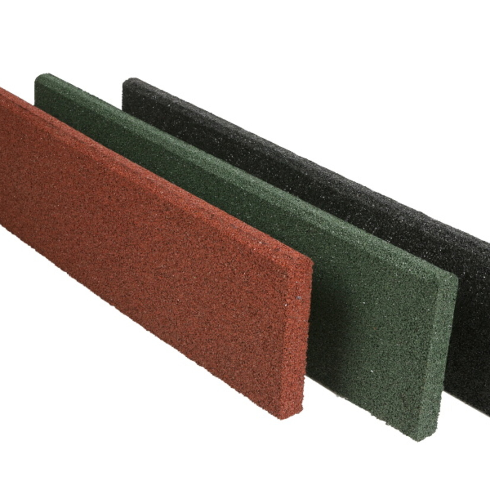 Bordures en granulés de caoutchouc  | 1000x250x40 mm