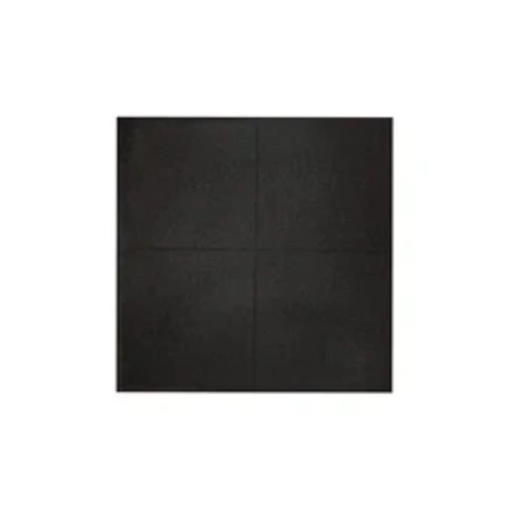 Revêtement de sol en caoutchouc pour salle de sport | Avec connecteurs | Noir (1 m²) 100 x 100 cm