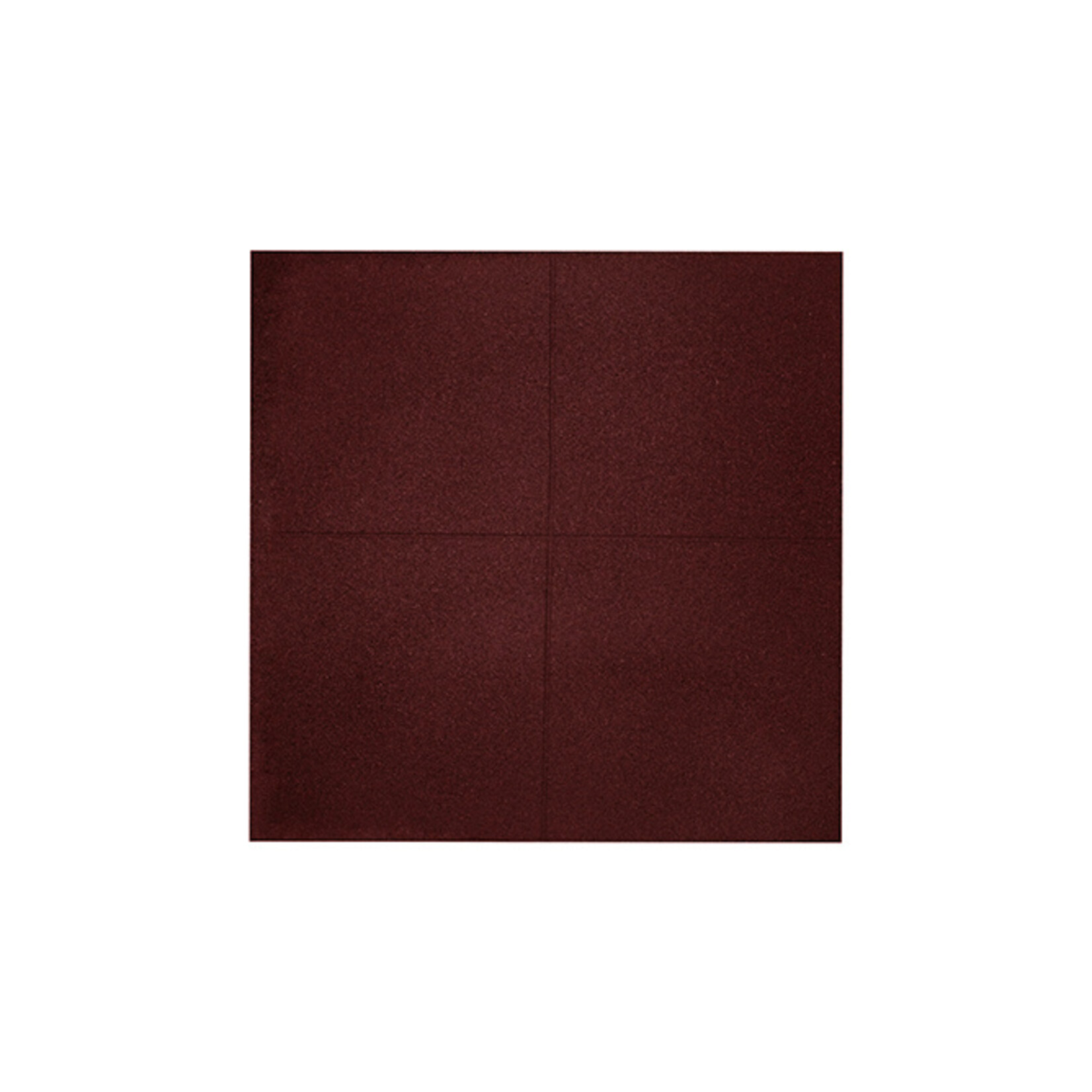 FLX BASE Revêtement de sol en caoutchouc pour salle de sport | Avec connecteurs | Rood (1 m²) 100 x 100 cm