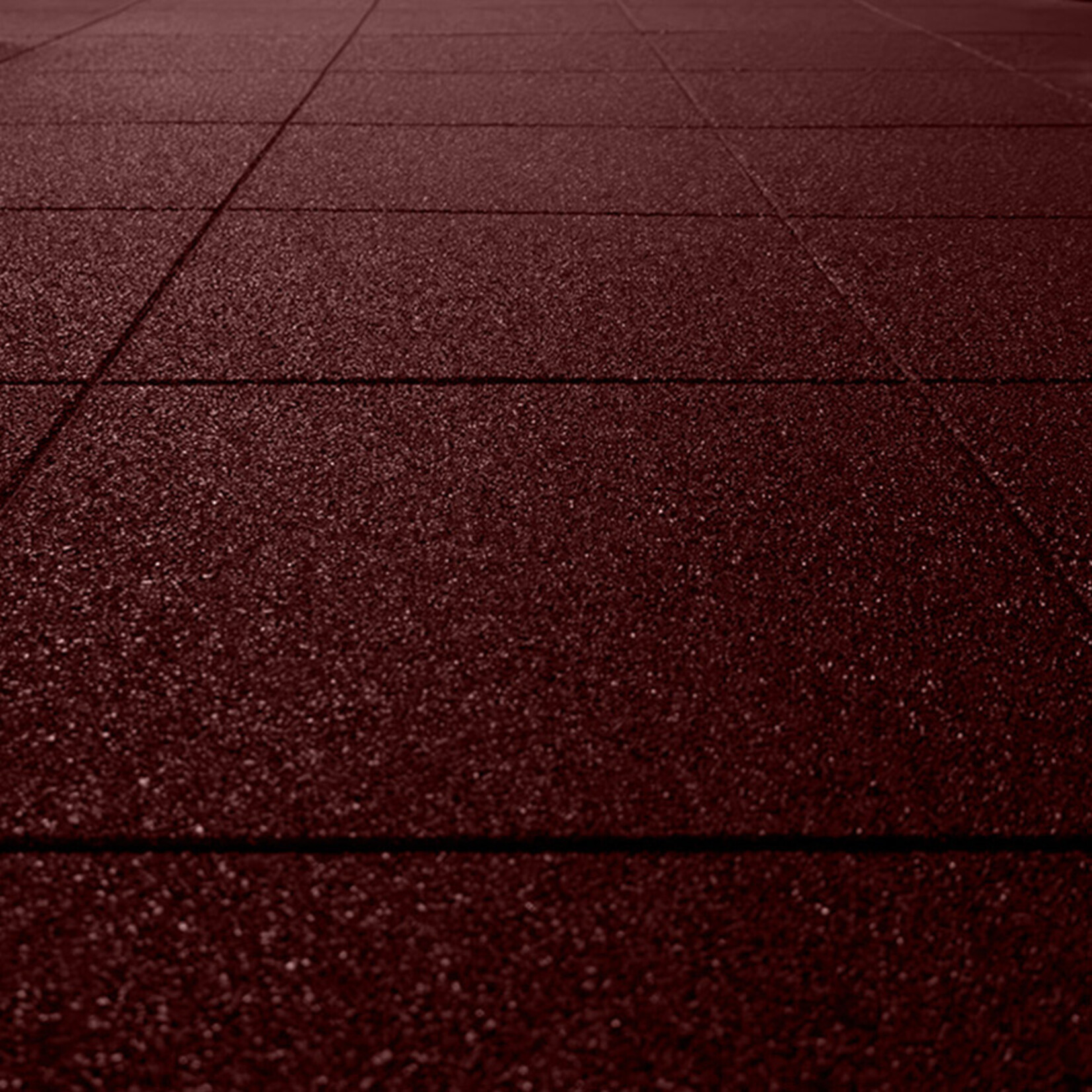 FLX BASE – Gym Flooring Gummigulv til fitnesscenter | Med forbindelser | Rød (1 m²) 100 x 100 cm