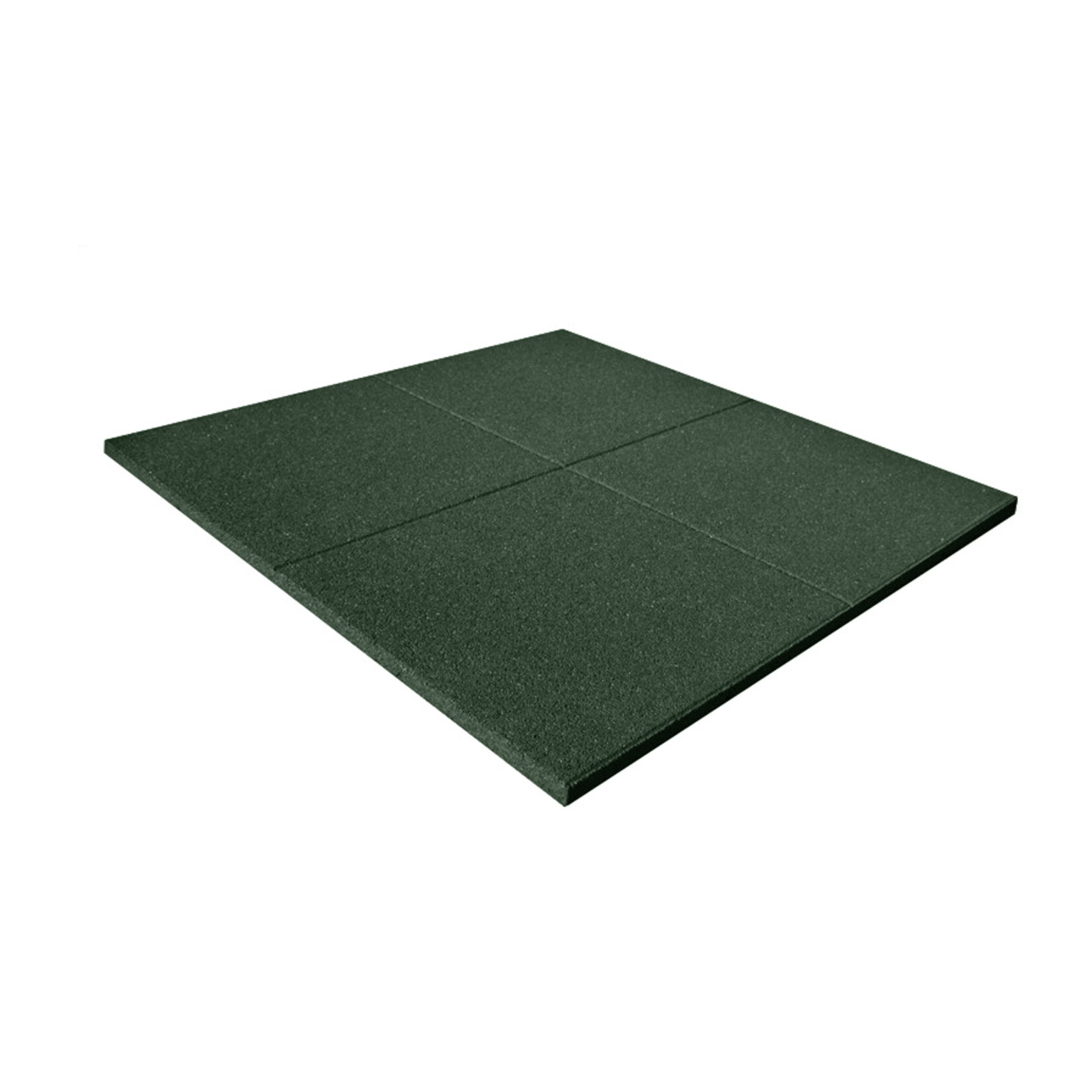 FLX BASE – Gym Flooring Premium Gummigulv til fitnesscenter | Med forbindelser | Grøn  (1 m²) 100 x 100 cm