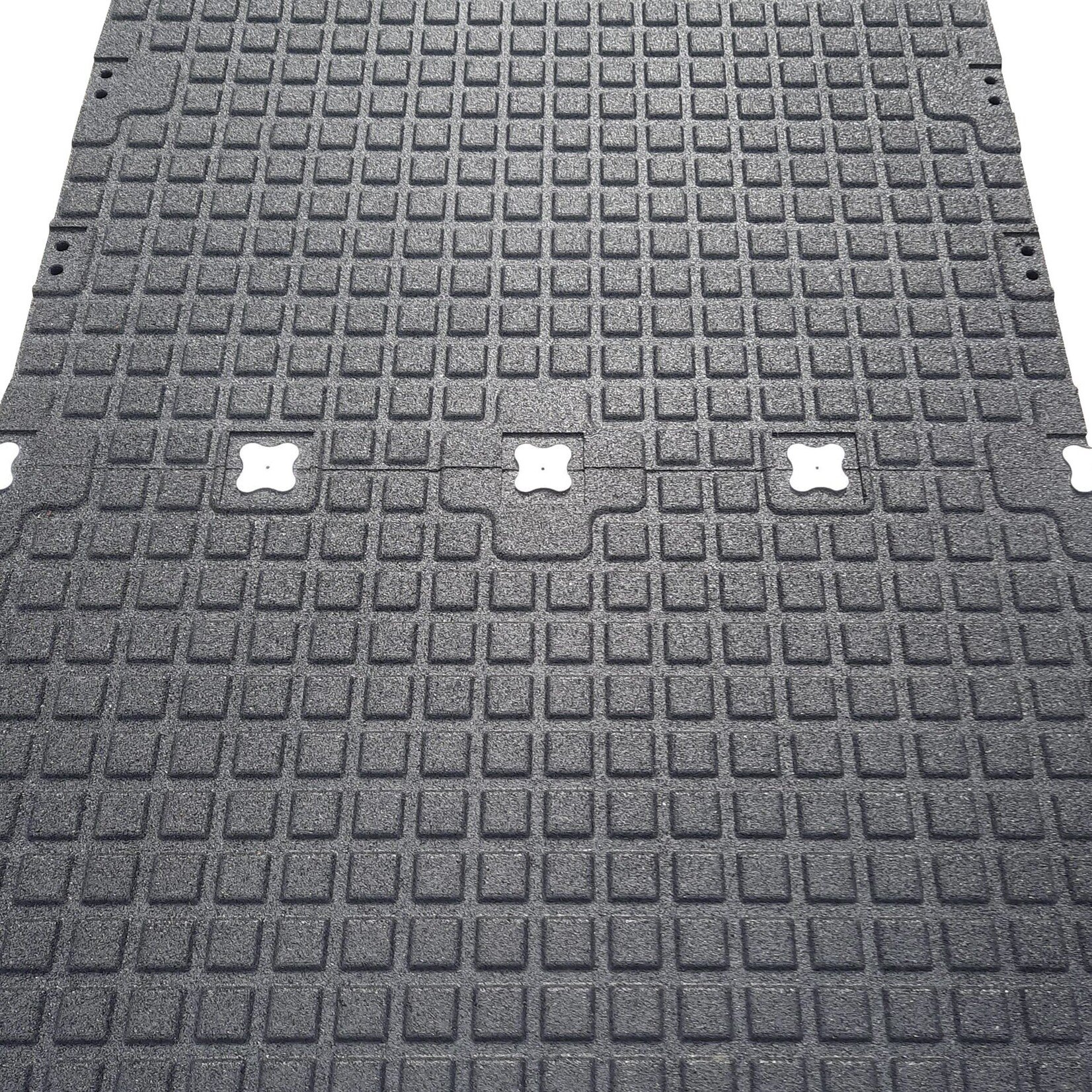 FLX BASE – Gym Flooring Gumová podlaha do fitness | S konektory | Šedá (1 m²) 100 x 100 cm