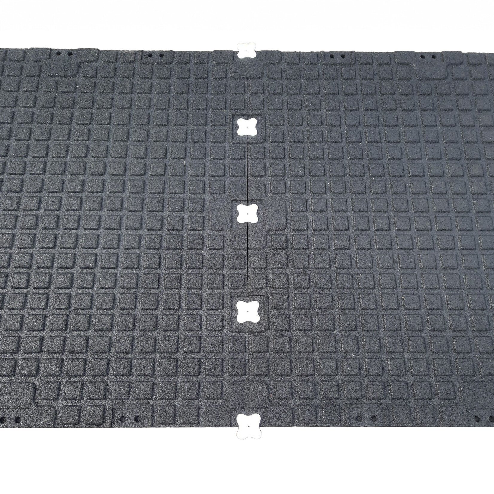 FLX BASE – Gym Flooring FLX BASE Premium Gummifliesen EPDM | Schwarz-GRÜN (1 m²) – Fitnessboden 20–30 mm