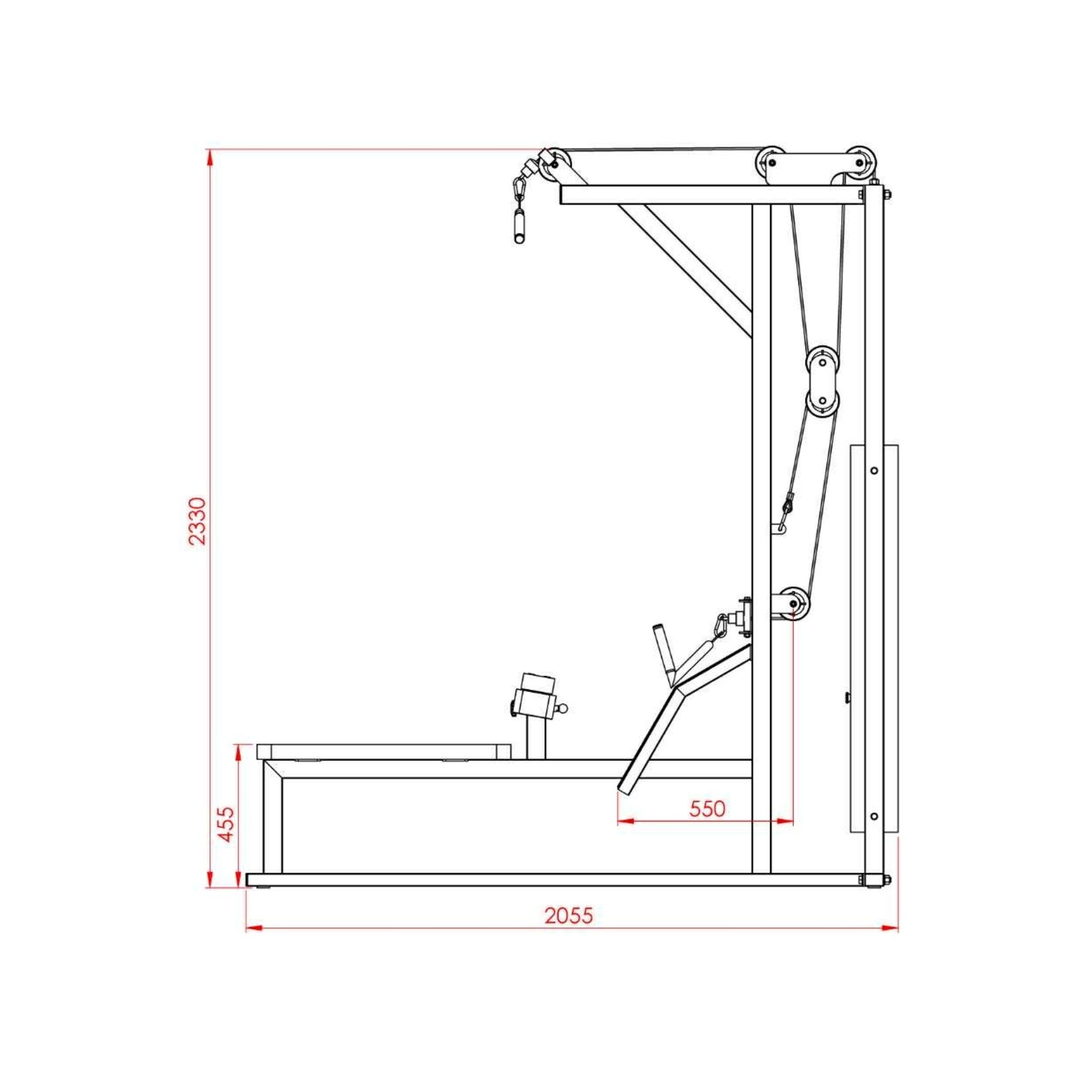 Seated Row and Lat Station (5M)