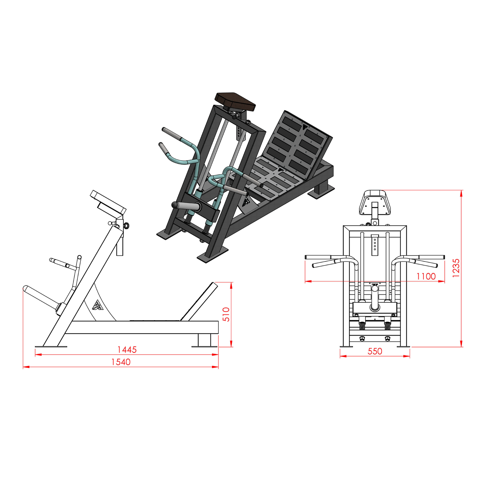 T-Bar Linear Row (7LYX) with Start Pedal