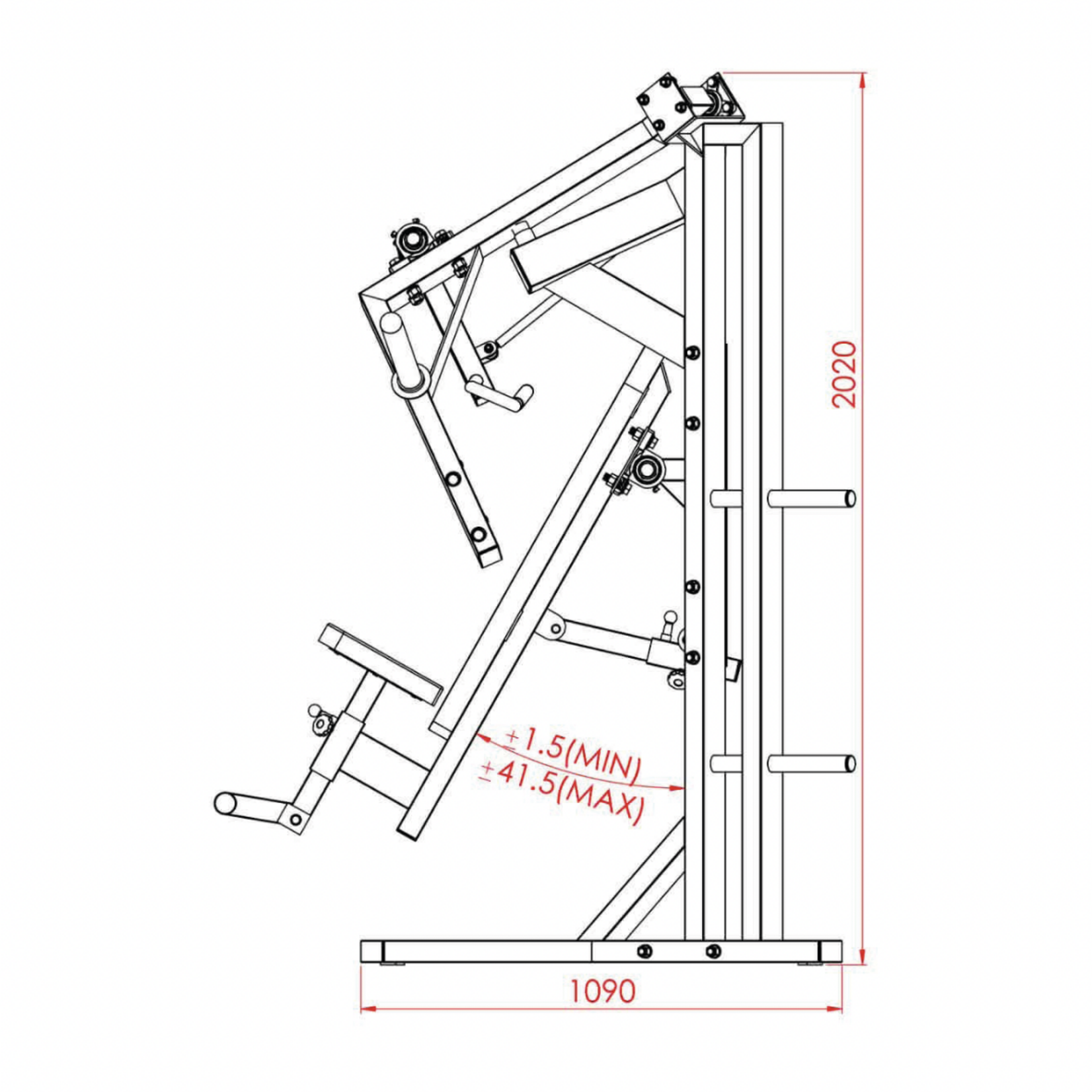2 in 1: Sitting Press Machine (6AXX2P) (Chest & Shoulders)