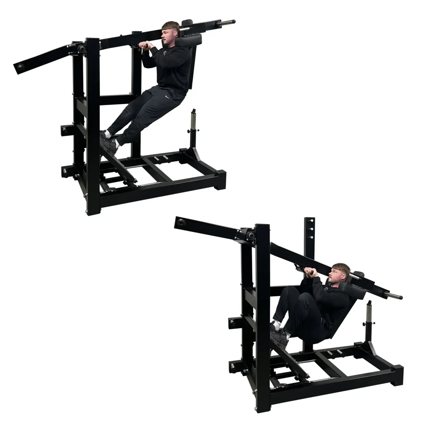 Pendulum squat (3RX-2)  with adjustable platform and Power Bands attachment