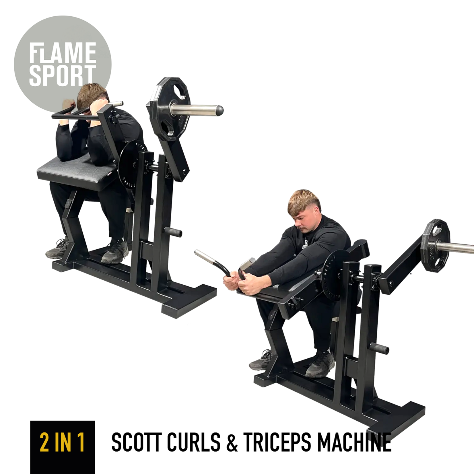 2 in 1: Scott Curls & Triceps Machine (3F)