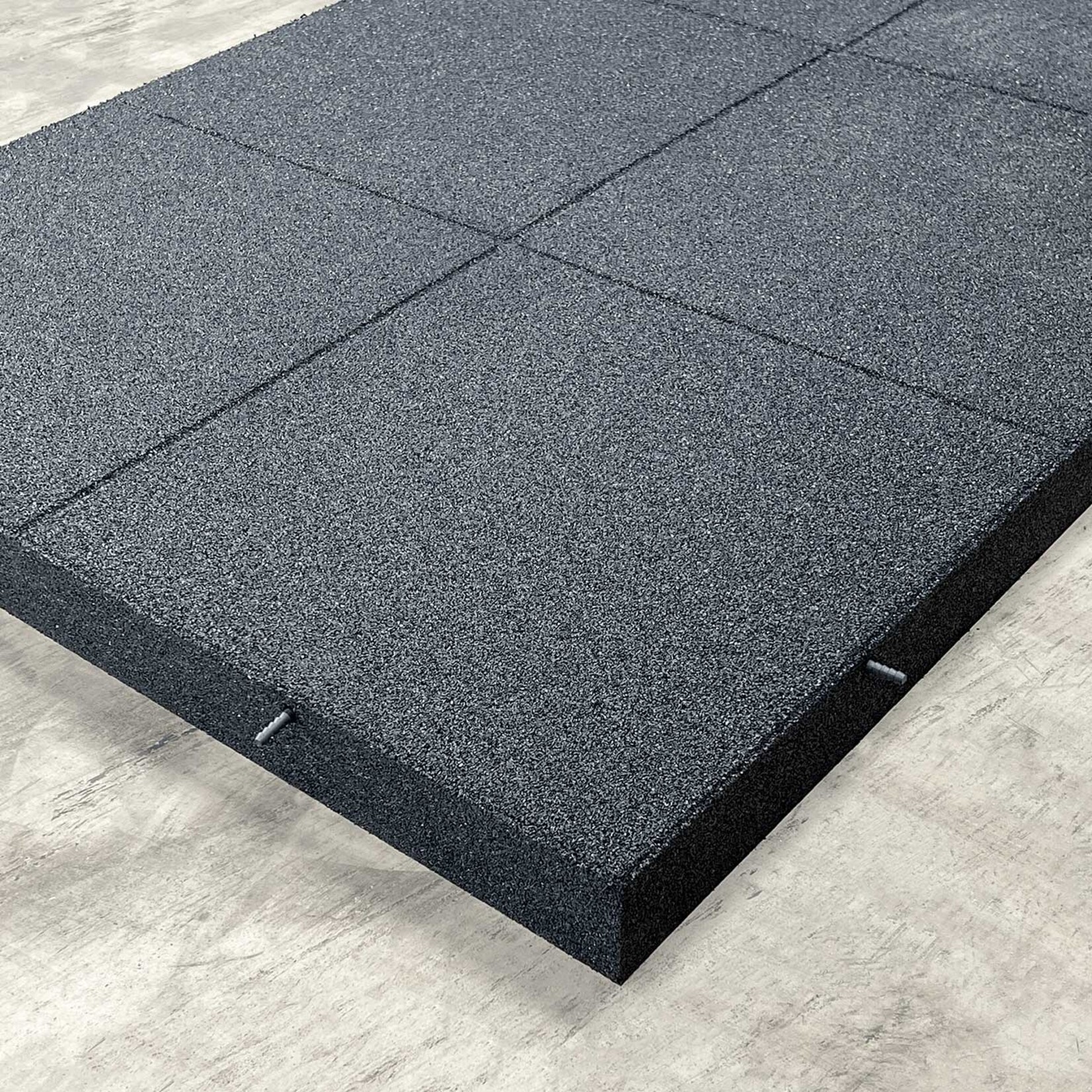 FLX BASE – Gym Flooring FLX BASE STANDARD Heavy Duty Dalles de Sol en Caoutchouc | Gris (1 m²) – Sol de Fitness 50–80 mm