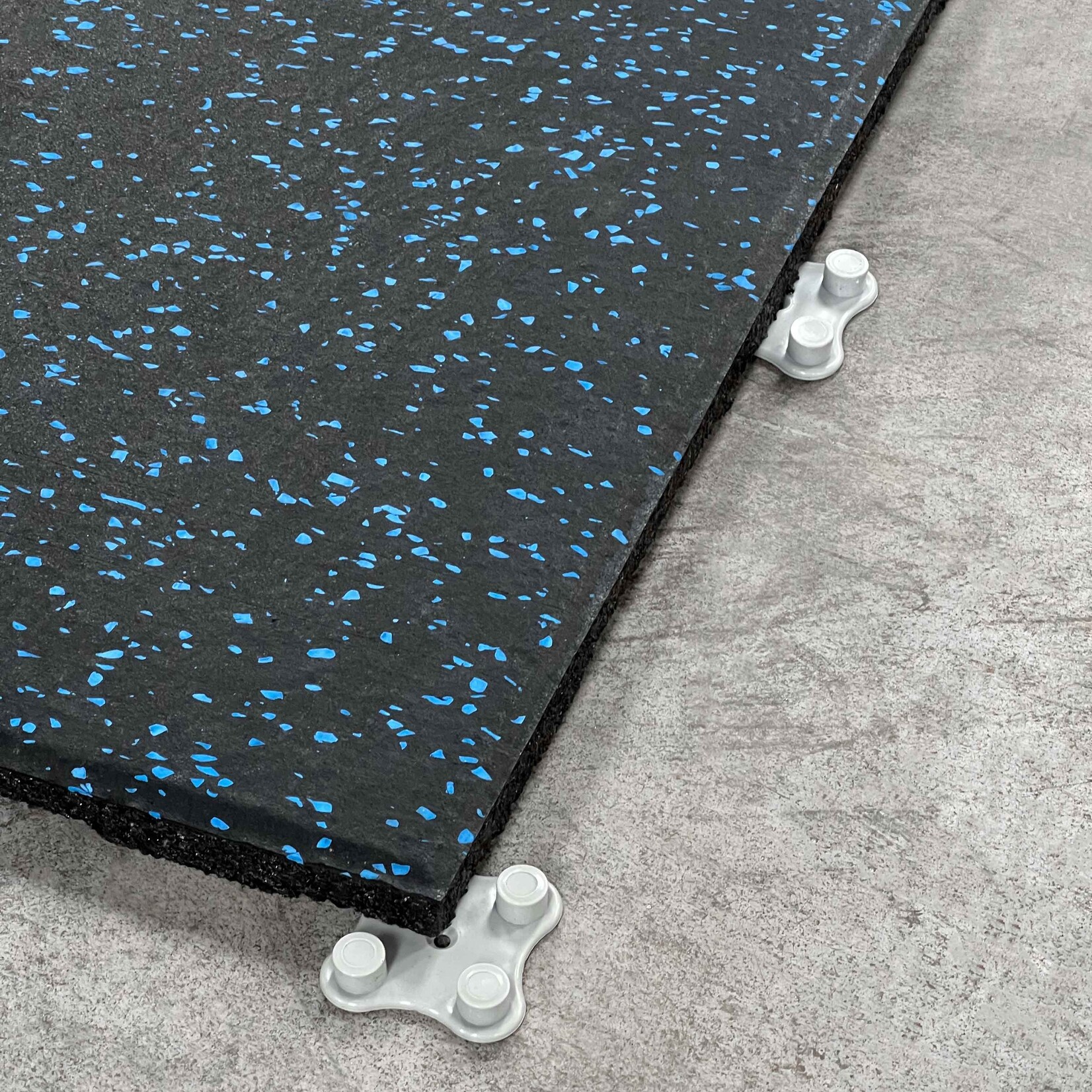 FLX BASE – Gym Flooring FLX BASE PREMIUM EPDM Dalles CONNECT | Noir-Bleu