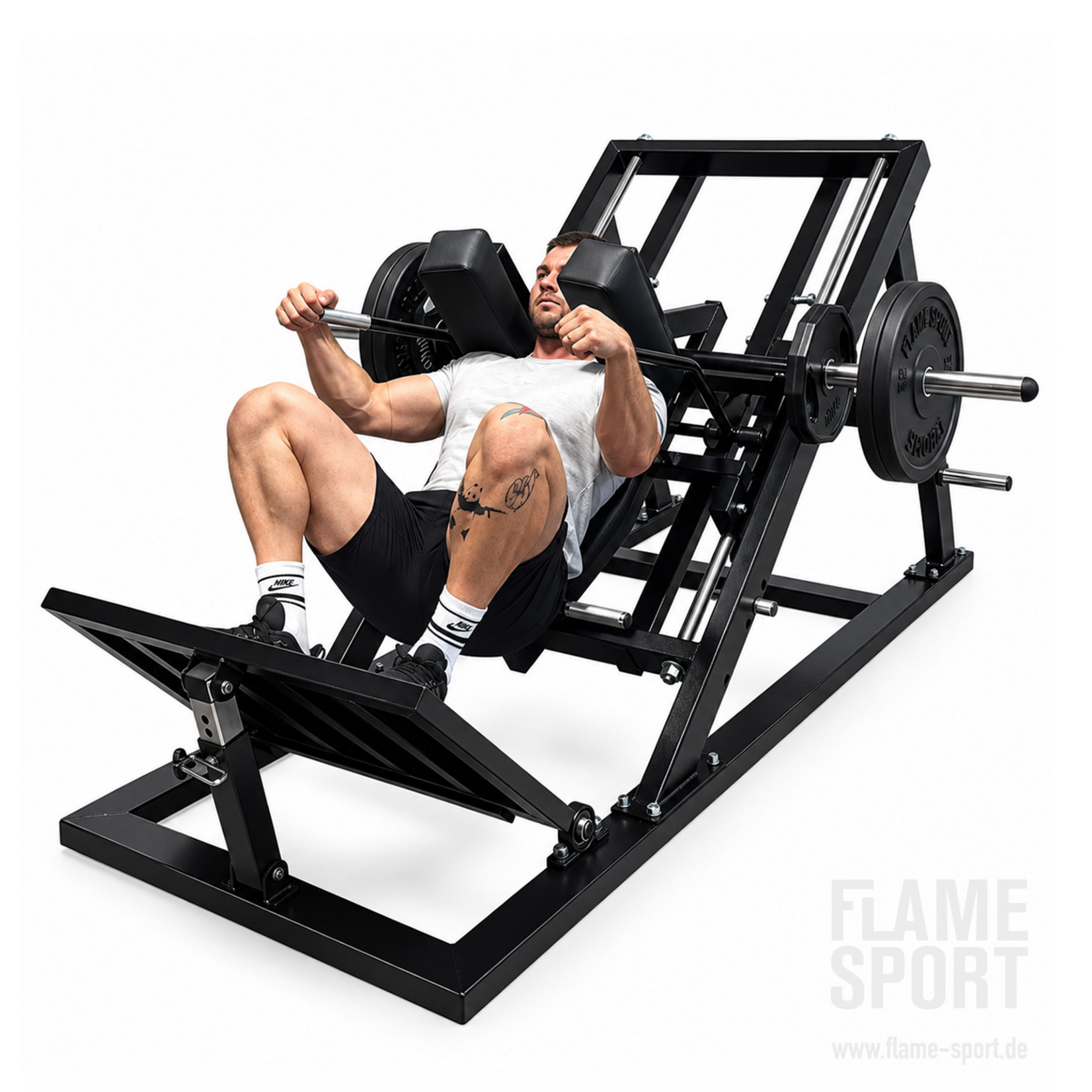 Hack Squat Machine (1DX) with Adjustable Foot Platform