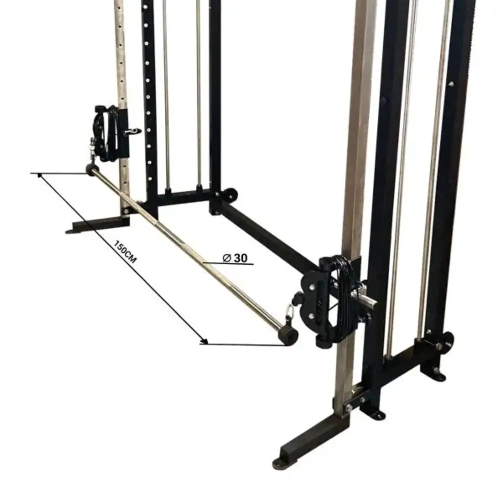 W9 Long Cable Bar with Two Rotating Attachment Points