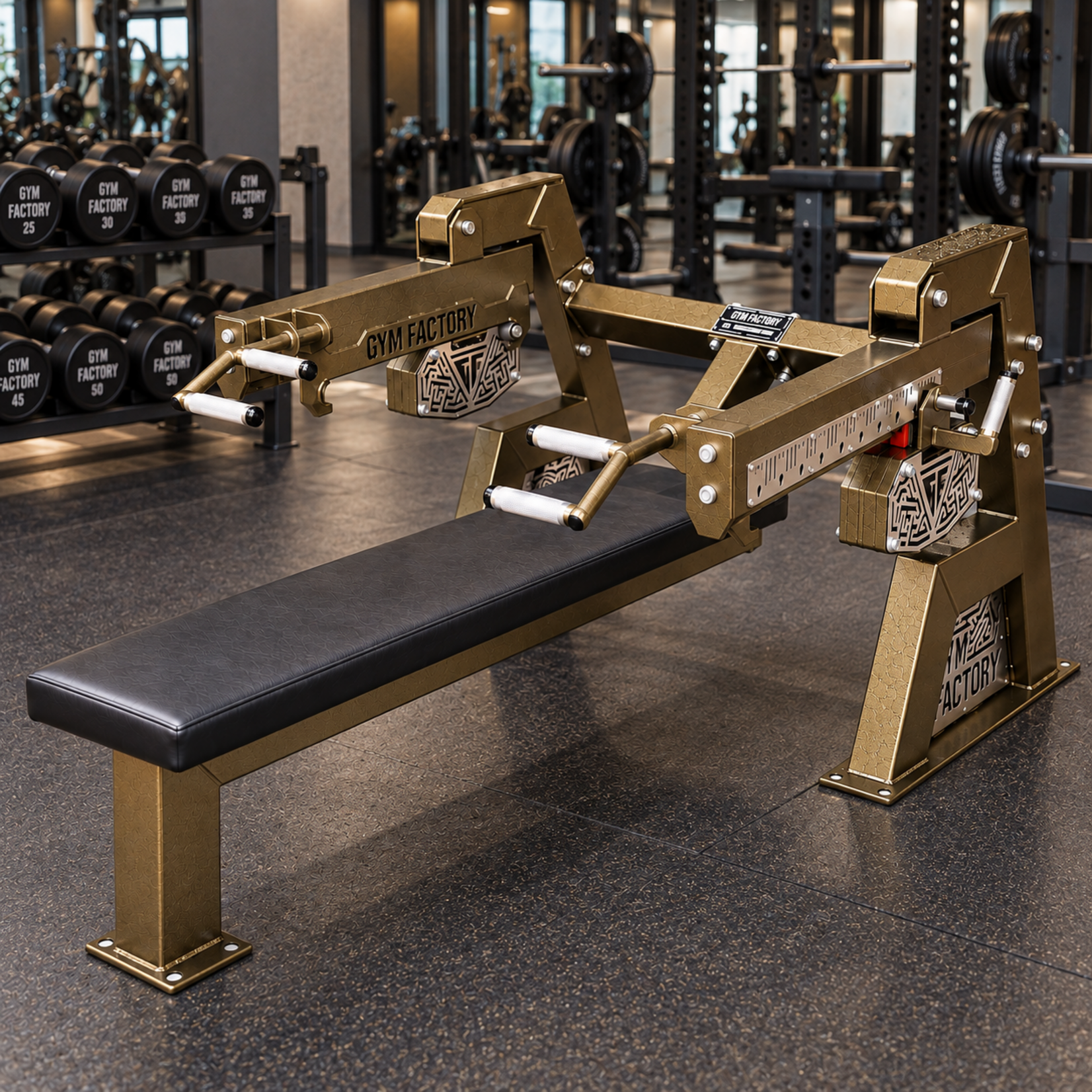 Brustpresse Indoor & Outdoor – mit integriertem Gewichtssystem