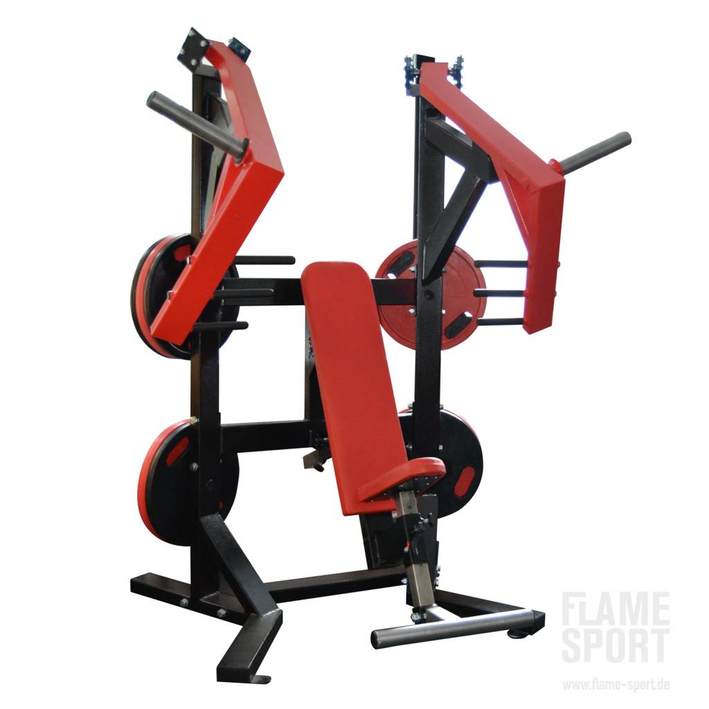 FLAME SPORT Chest Press Machine while sitting (6AXX2) DUAL with adjustable angle (Narrows)