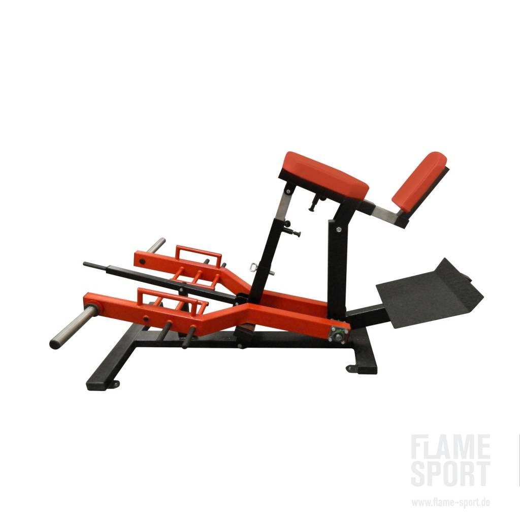 1lx T Bar Row With Chest Support Plate Loaded Flame Sport