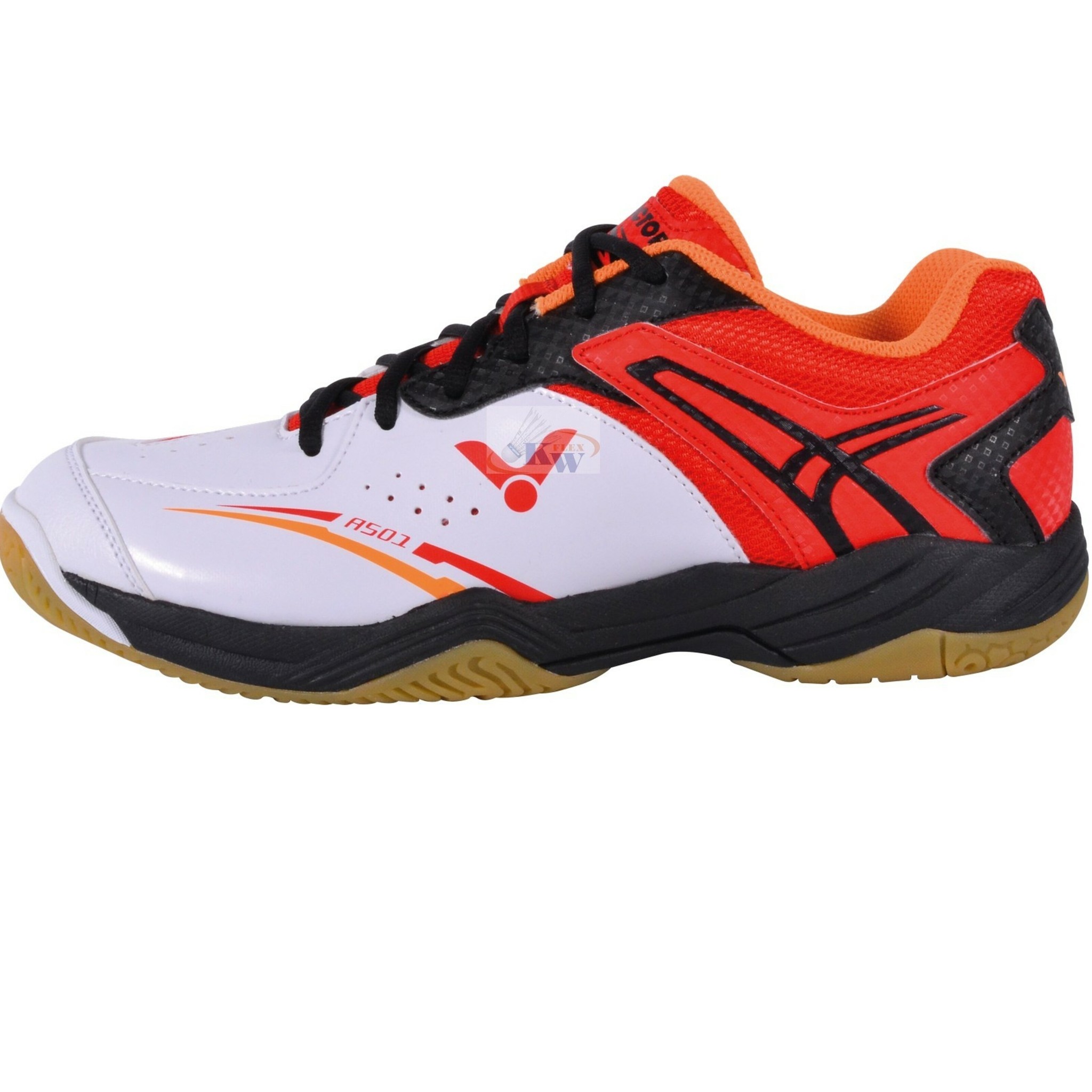 Victor A501 White/Red badminton/squash shoe - KW FLEX Badminton