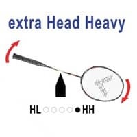 extra head heavy badminton rackets