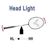 head light badminton rackets