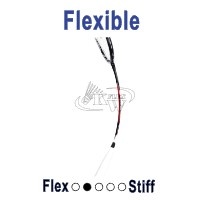 Flexible badminton racket