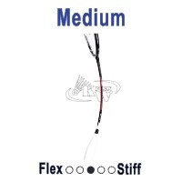 Medium flexible badminton racket