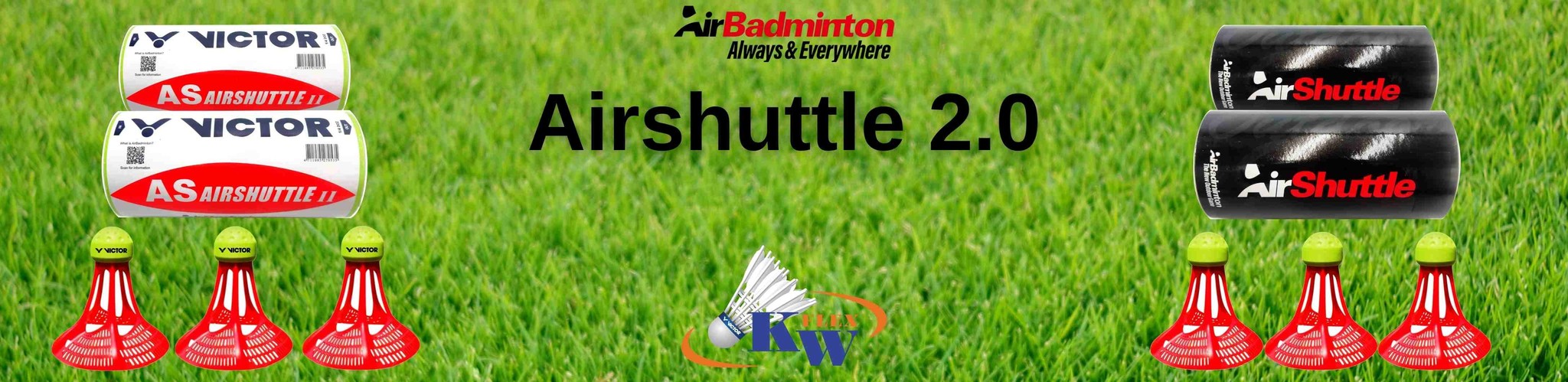 Airbadminton shuttles