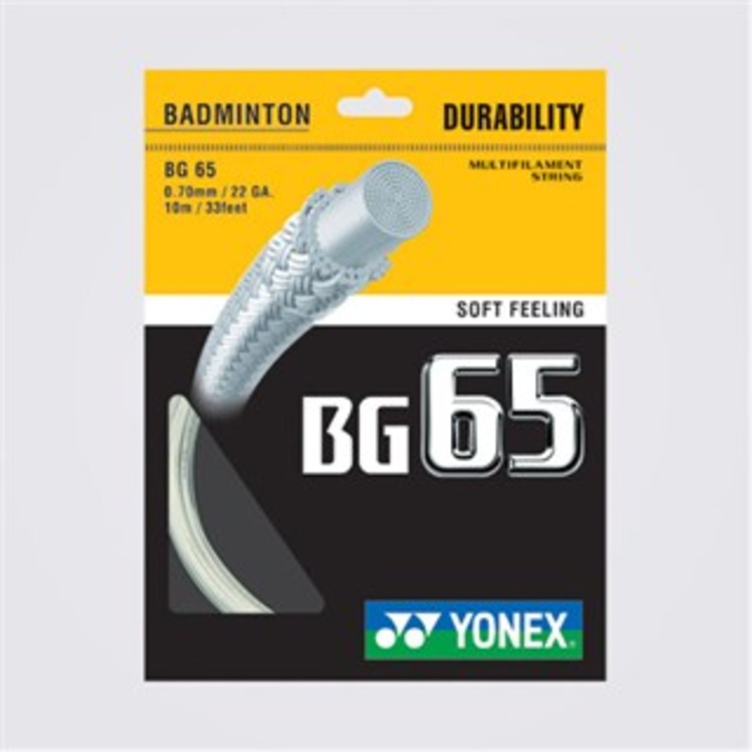 YONEX BG65 200mロール ホワイト YONEX BG65 200mロール ホワイト 200 ガット ロール バドミントンの