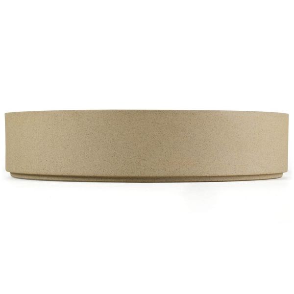 hasami porcelain hasami cylindrical bowl | Ø 25,5 cm, h 5,5 cm | sand – design takuhiro shinomoto