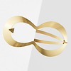 clinq hair clip clio | gold plated spring steel