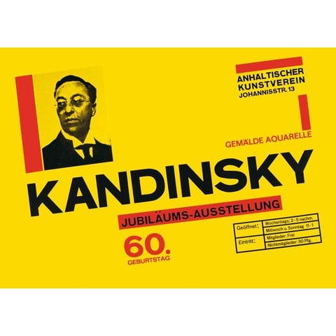 poster: kandinsky 60. geburtstag