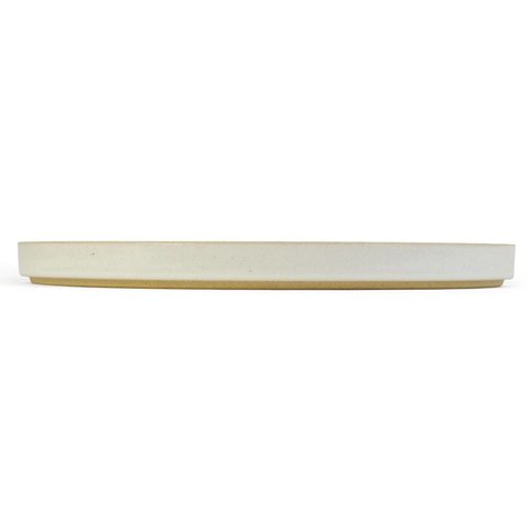 hasami plate/lid | Ø 25,5 cm | light grey glazed shiny