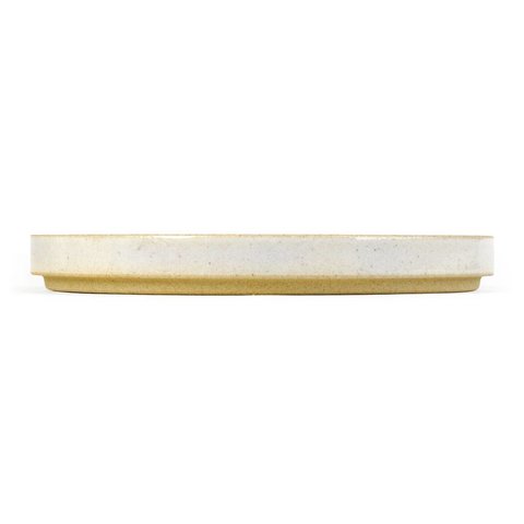 hasami plate/lid | Ø 22 cm | light grey glazed shiny