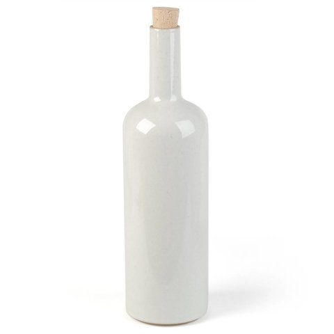 hasami bottle | light grey glazed shiny