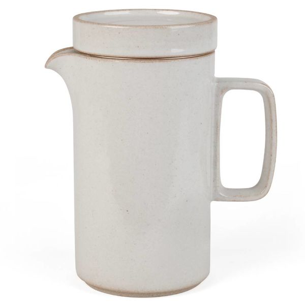 hasami porcelain hasami high jug | light grey glazed shiny – design takuhiro shinomoto