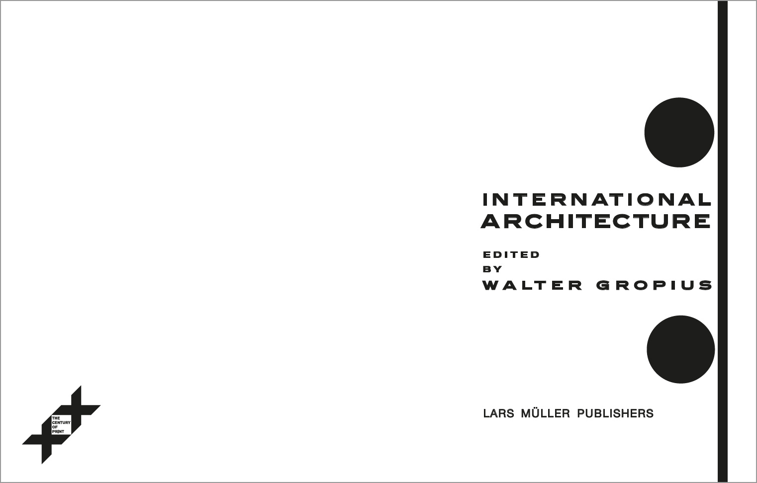 reprint: gropius: international architecture | english | bauhaus-shop