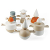 stereotypen | candlestick holders clown | natural white - orange