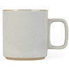 hasami mug mid-ziged | glazed light grey - design takuhiro shinomoto