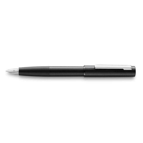 lamy lamy aion fountain pen | black, fine quill  – design jasper morrison