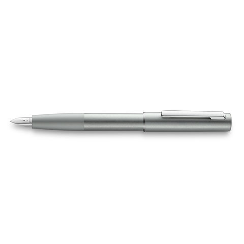 lamy aion füller | olivesilver, breite feder