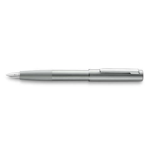 lamy aion fountain pen | olivesilver, mid-sized quill