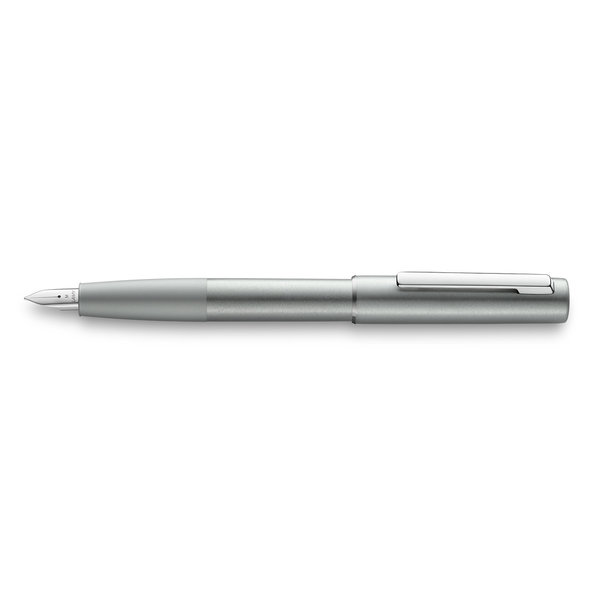 lamy lamy aion fountain pen | olivesilver, fine quill – design jasper morrison